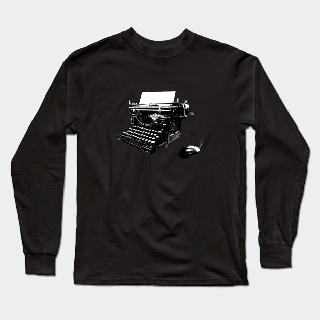 Retro Computing Long Sleeve T-Shirt by peabodysart